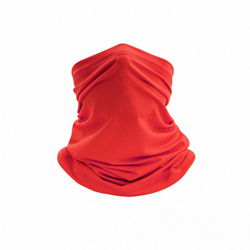 Red Breathable Multifunctional Headscarf on a white surface