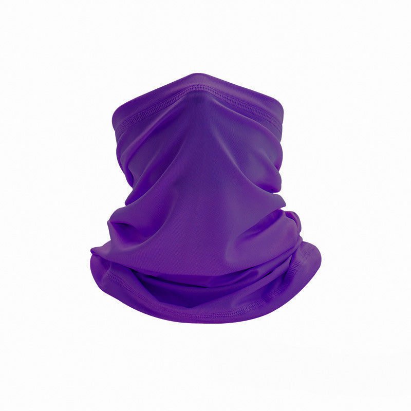Purple Breathable Multifunctional Headscarf on a white surface