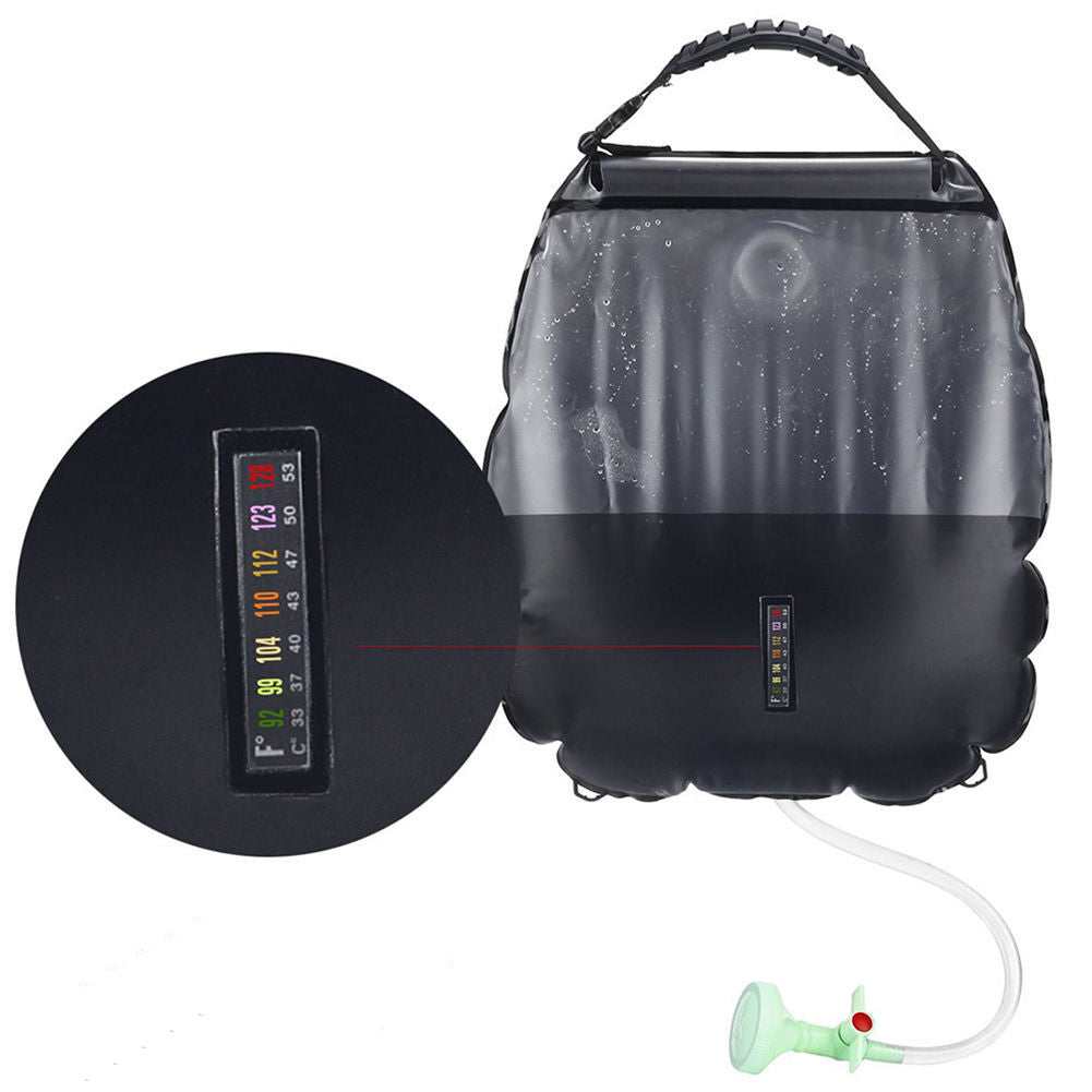 Black Outdoor Bath on a white surface