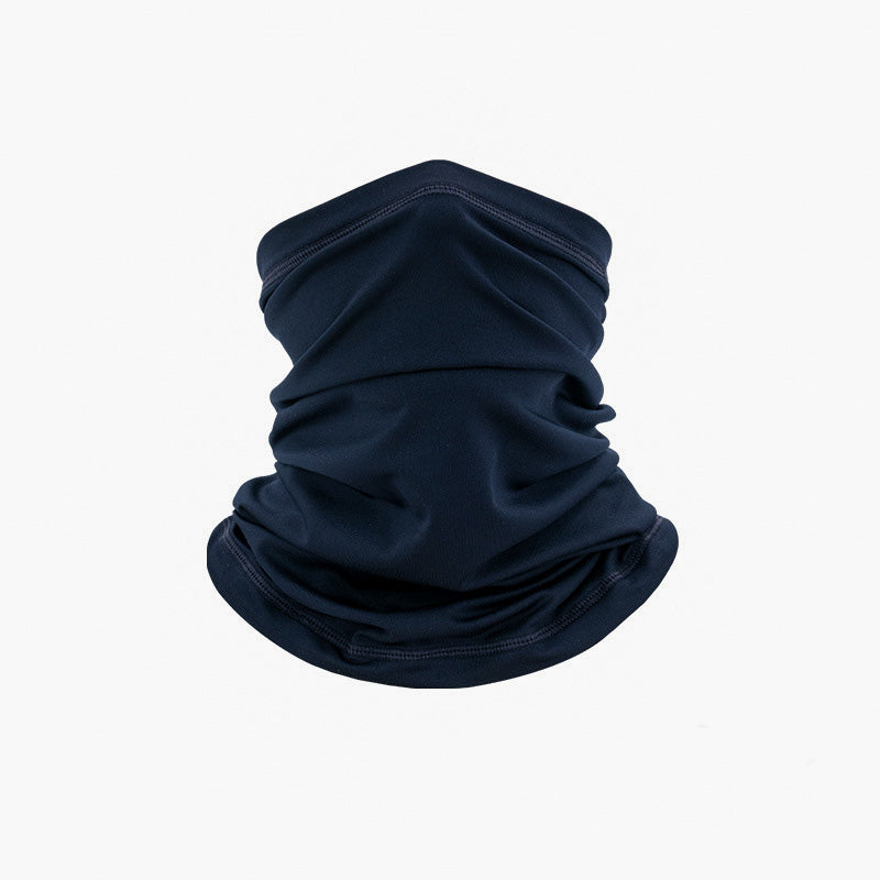 Dark Blue Breathable Multifunctional Headscarf on a white surface