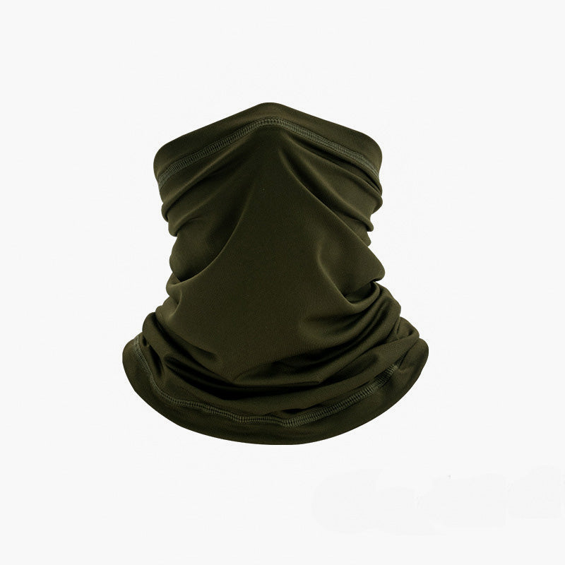 Army Green Breathable Multifunctional Headscarf on a white surface
