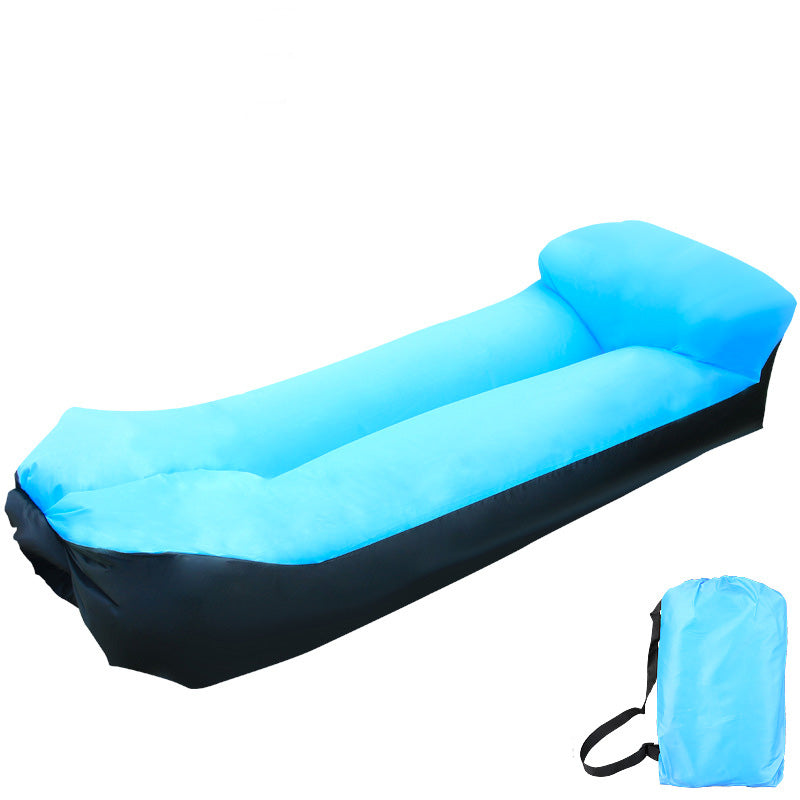 Light Blue Inflatable Air Sofa Bed
