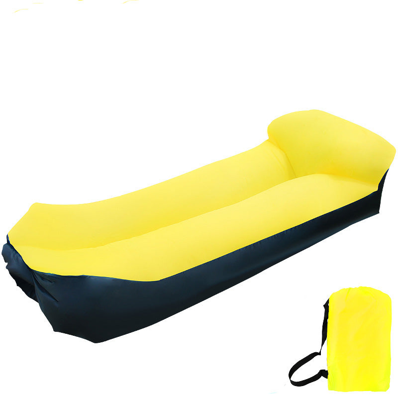 Yellow Inflatable Air Sofa Bed