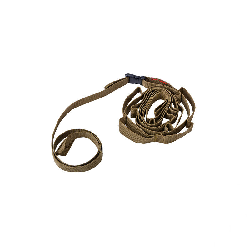 Brown Portable Lanyard Canopy Hanger a white surface