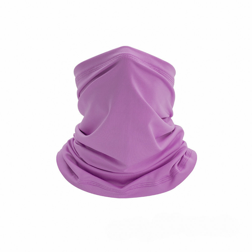 Light Purple Breathable Multifunctional Headscarf on a white surface