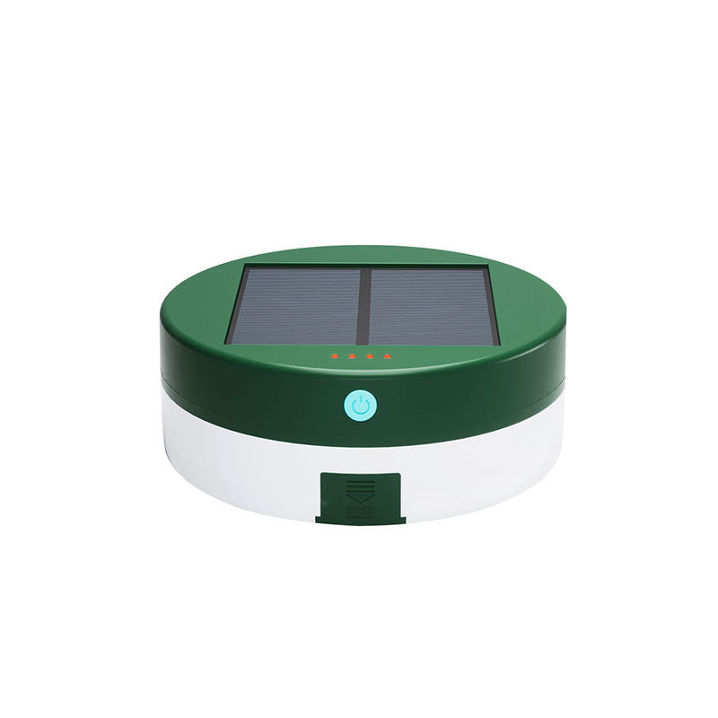 Green LED Color Portable Charger on a white surface