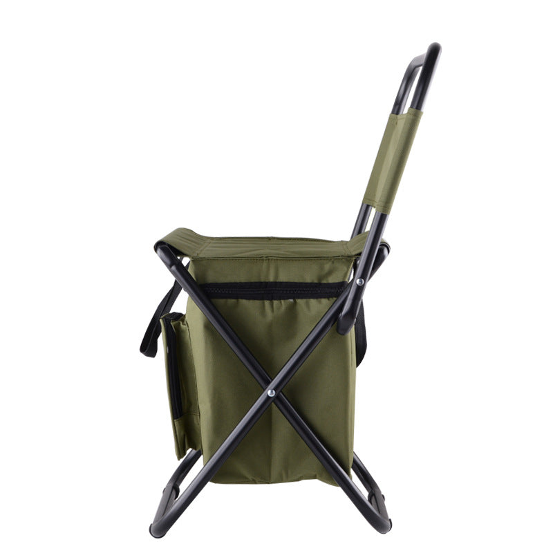 Right side of the Portable Folding Camping Chair