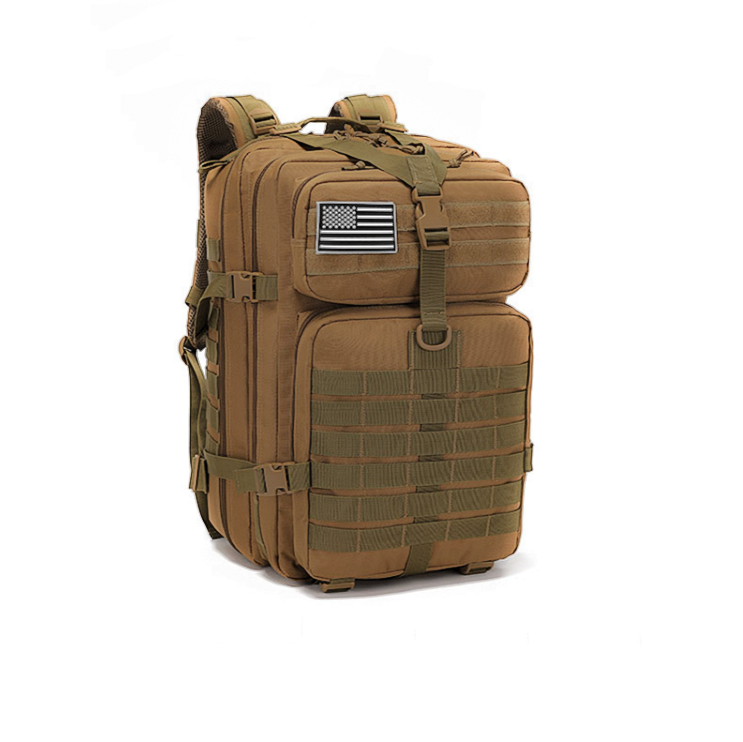 Front side of  Military Tactical Backpack - Durable and Waterproof Outdoor Gear by Nomads Roam