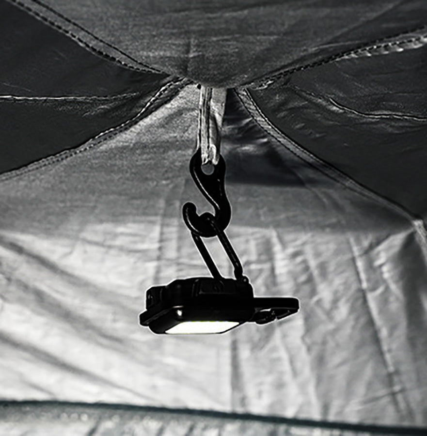 Portable Multi-Purpose Mini LED Flashlight in a tent