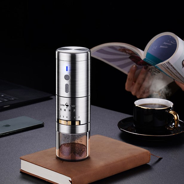 USB Rechargeable Portable Coffee Maker on a desk