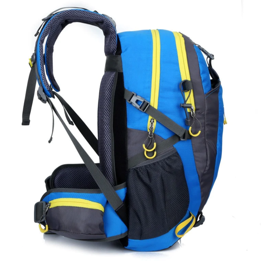 The left side of the Waterproof Climbing Backpack